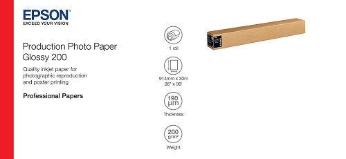 Papier fotograficzny w roli Epson Production Photo Paper Glossy 200